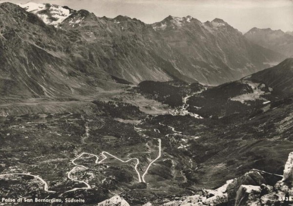 Passo di San Bernardino. Südseite Vorderseite