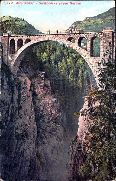 Albulabahn - Solisbrücke gegen Norden Vorderseite