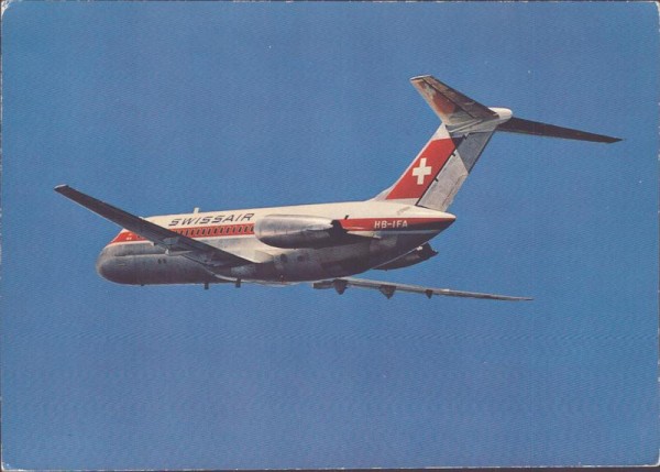 Swissair, DC 9 Vorderseite