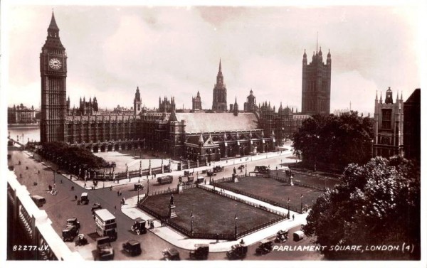Parlament Square, London Vorderseite