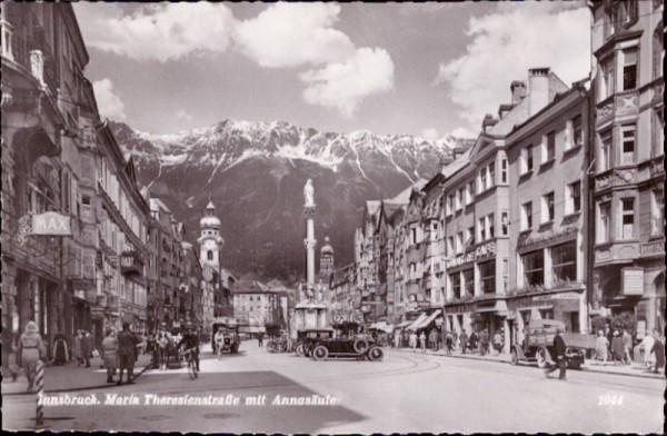 Maria Thereasienstrasse mit Annasäule, Innsbruck