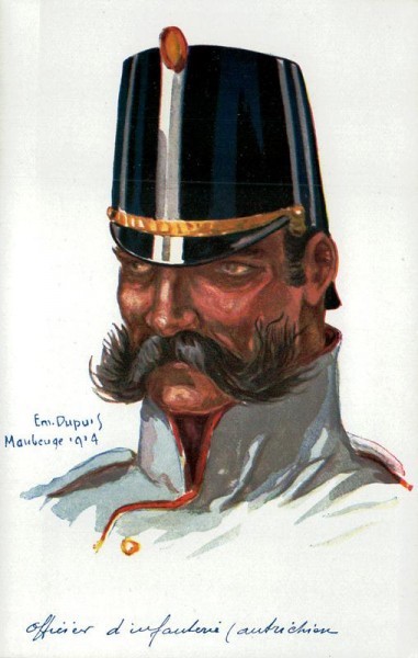Officier d infanterie, autrichien Vorderseite