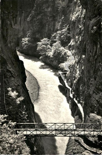 Aareschlucht bei Meiringen Vorderseite