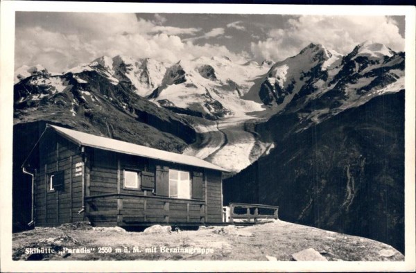 Ski-Hütte/Berninagruppe (4049 m) Vorderseite