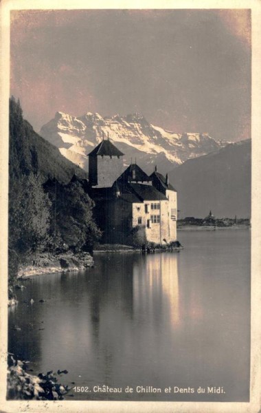 Château de Chillon et Dents du Midi Vorderseite