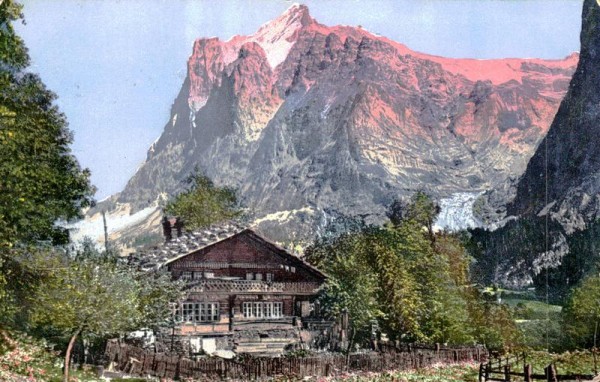 Bernerhaus und Wetterhorn Vorderseite