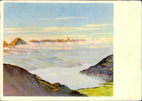 Blick auf Niesen und Stockhorn, Dürr Vorderseite