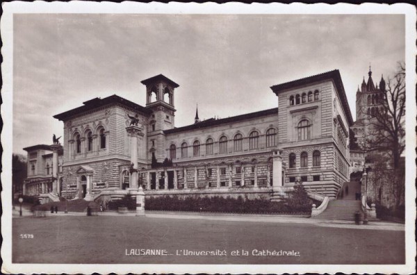 Lausanne - L'Université et la Cathédrale