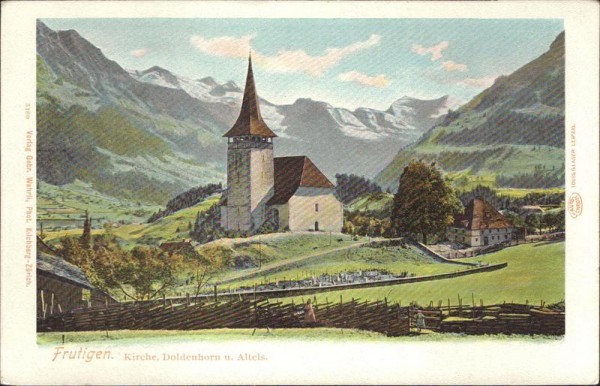Frutigen - Die Kirche Vorderseite