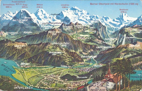 Berner Oberland mit Harderkulm