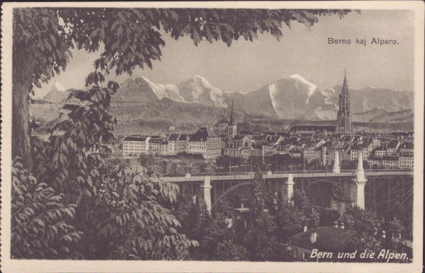 Esperanto-Kongress 1913, Bern und die Alpen