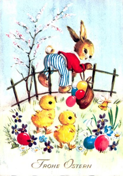 Frohe Ostern Vorderseite