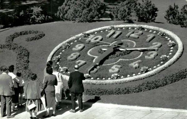 L'horloge fleurie, Genève Vorderseite