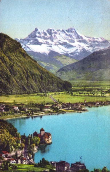 Château de Chillon et la Dent du Midi