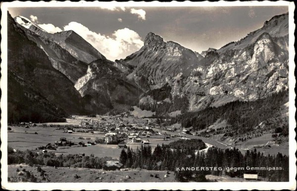 Kandersteg gegen Gemmipass Vorderseite