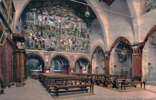 Lugano, Interno della chiesa Santa Maria degli Angioli Vorderseite