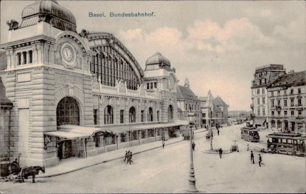 Basel, Bundesbahnhof Vorderseite