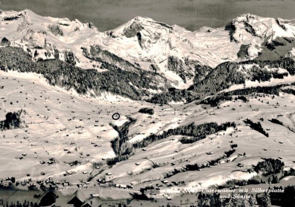 Unterwasser mit Silberplatte und Säntis Vorderseite