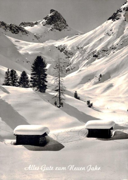 Neujahrsglückswunschkarte Vorderseite