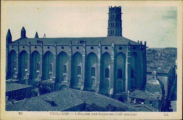L'église des Jacobins (Toulouse) Vorderseite