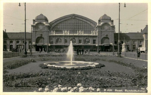 Basel, Bundesbahnhof Vorderseite