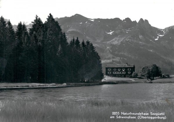 Schwendisee, Naturfreundehaus Seegüetli Vorderseite