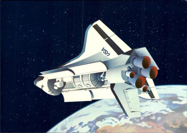 Space shuttle Vorderseite