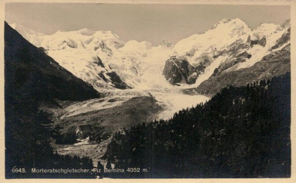 Morteratschgletscher, Piz Bernina Vorderseite