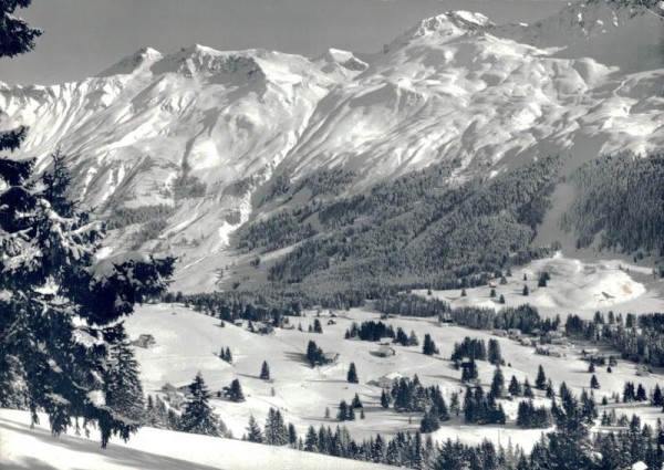 Valbella-Lenzerheide , Schwarzhorn, Urdenfürkli (Urdenfürggli), und Weisshorn Vorderseite