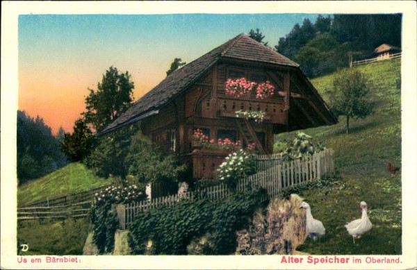 Us em Bärnbiet Alter Speicher im Oberland Vorderseite