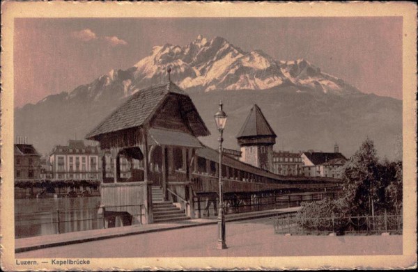 Luzern - Kapellbrücke  Vorderseite