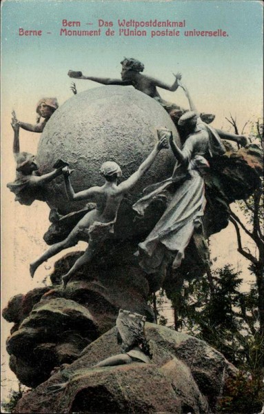 Bern - Das Weltpostdenkmal Vorderseite