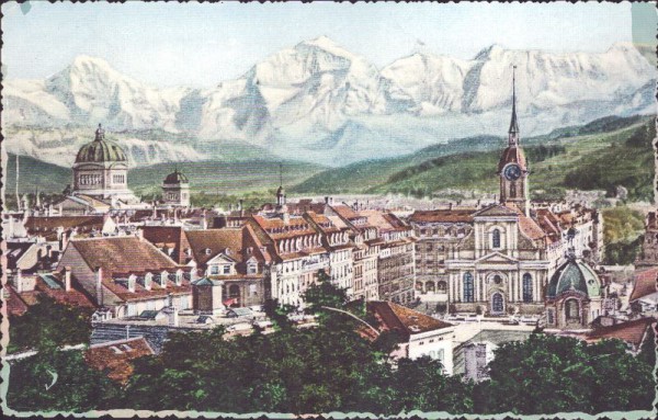 Bern mit Mönch und Jungfrau