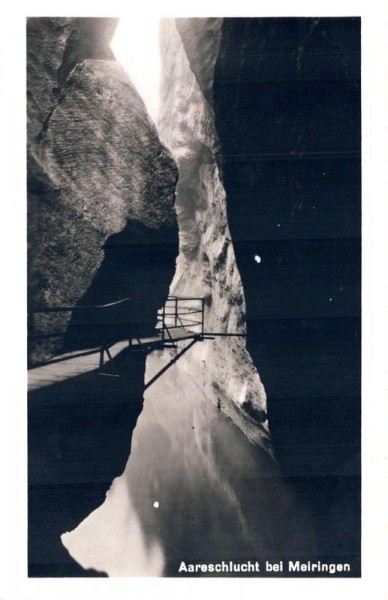Aareschlucht bei Meiringen Vorderseite