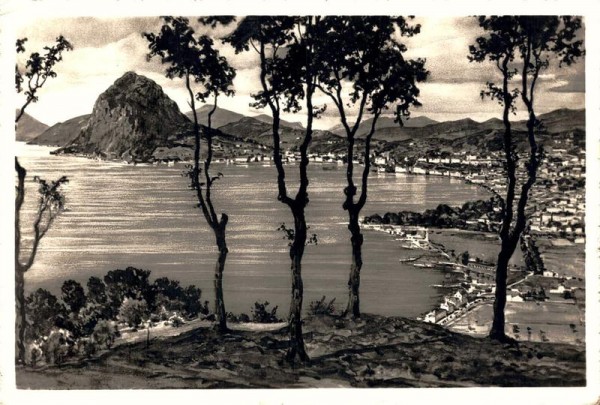 Lugano e Monte San Salvatore. 1941 Vorderseite