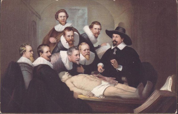 Anatomie, Rembrandt Vorderseite