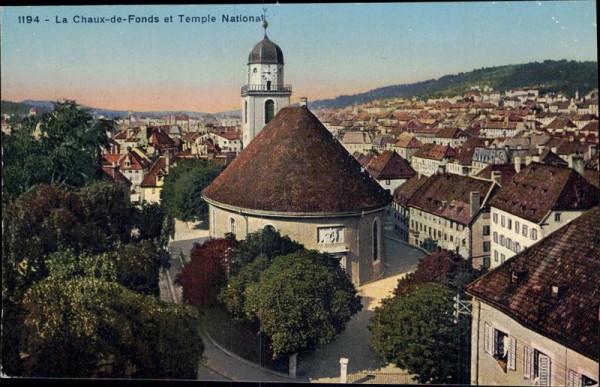 La Chaux-de-Fonds et Temple National Vorderseite