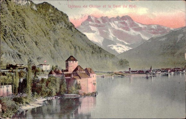 Chateau de Chillion et la Dent du Midi Vorderseite