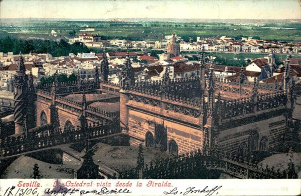La catedral vista desde la Giralda, Sevilla Vorderseite