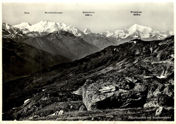 Nägelisgrätli mit Walliseralpen Vorderseite