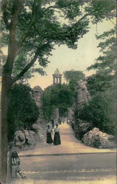 Paris-Buttes Chaumont-Le Pont Suspendu Vorderseite