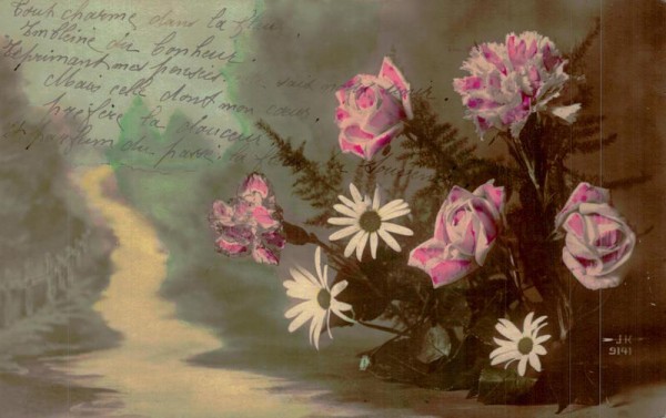 Weg und Blumen Vorderseite