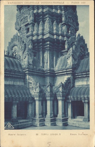 Exposition Coloniale Internationale, Paris, 1931, Temple d'Angkor