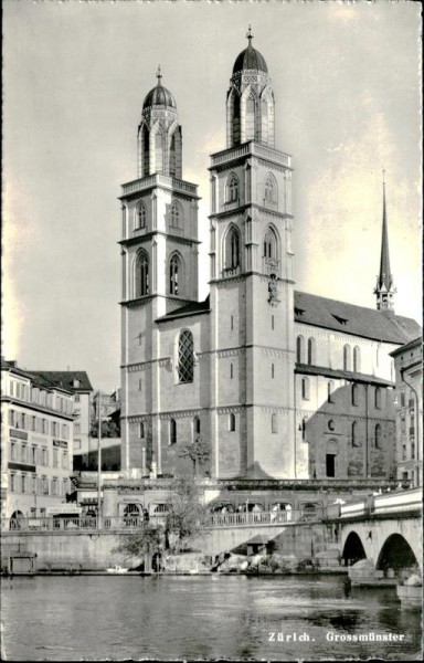 Zürich - Grossmünster Vorderseite