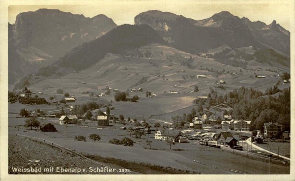 Weissbad mit Ebenalp Vorderseite