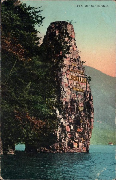 Schillerstein, Seelisberg Vorderseite