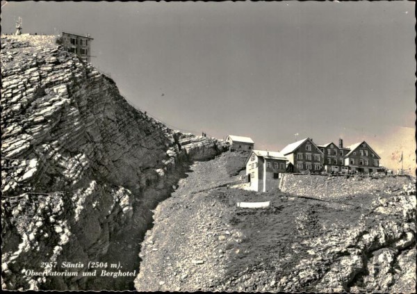 Säntis Observatorium und Berghotel Vorderseite