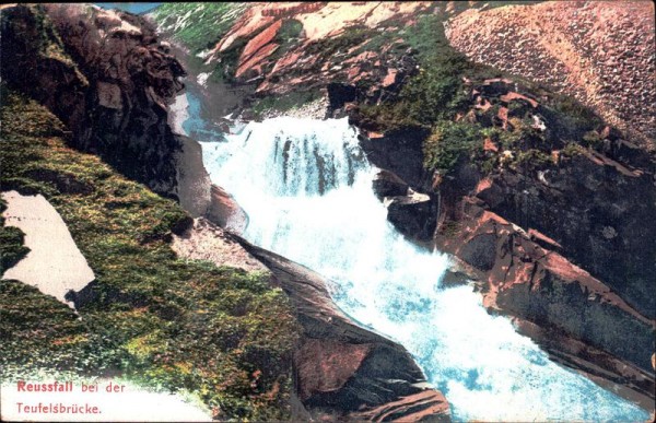 Reussfall bei der Teufelsbrücke Vorderseite