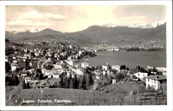 Lugano - Paradiso, Panorama Vorderseite