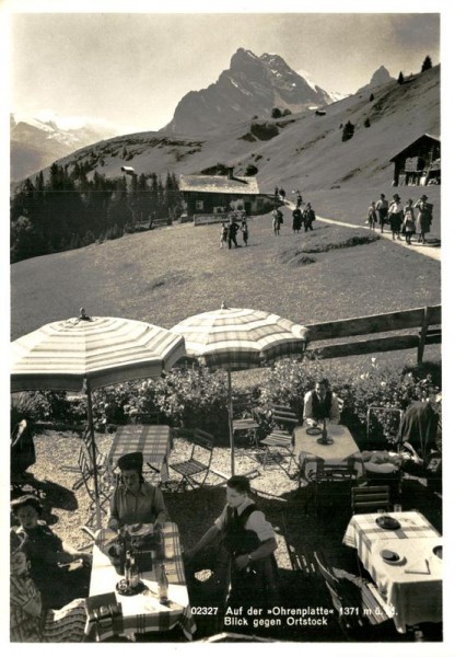 Auf der "Ohrenplatte" Vorderseite